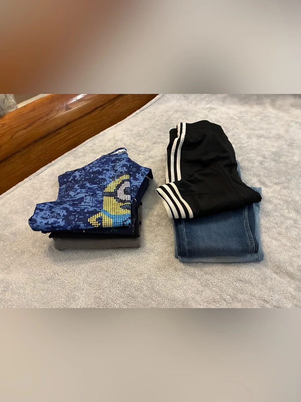 Kids Boys Bundle 7 Piece - 3 Pants 4 Long Sleeve Shirts Size 10/12